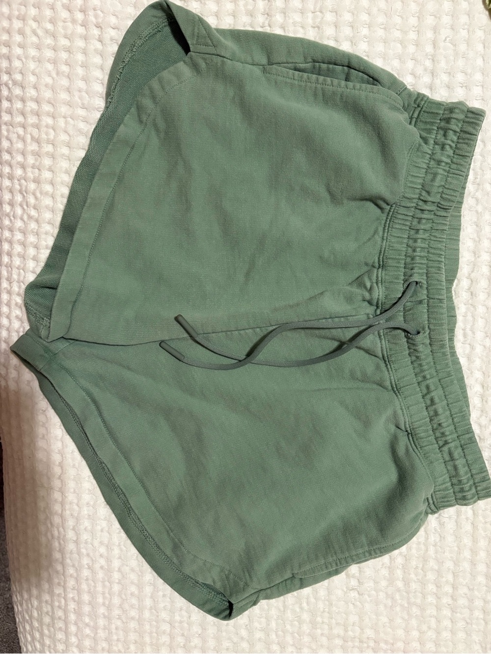 Gymshark Women's Athletic Shorts in Sage Green